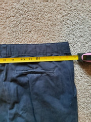 French Toast School Uniform Pants Boys 14 Husky Navy Blue Adjustable Waist