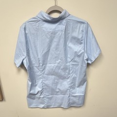 French Toast Boys Uniform Shirt Blue L Short Sleeve Button-Down Collar