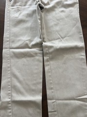 Mills Uniform Khaki Flat Front Pants : 18R Boys