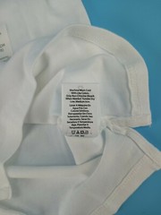 Wonder Nation Boys Size XS 4-5 Uniform Shirt Short Sleeve White New