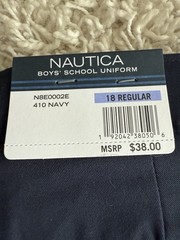 Náutica Boy’s School Uniform Performance Short 18 Regular Navy Blue