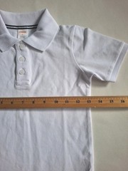 Gymboree Toddler Kids Uniform Solid White Polo Shirt Size 3