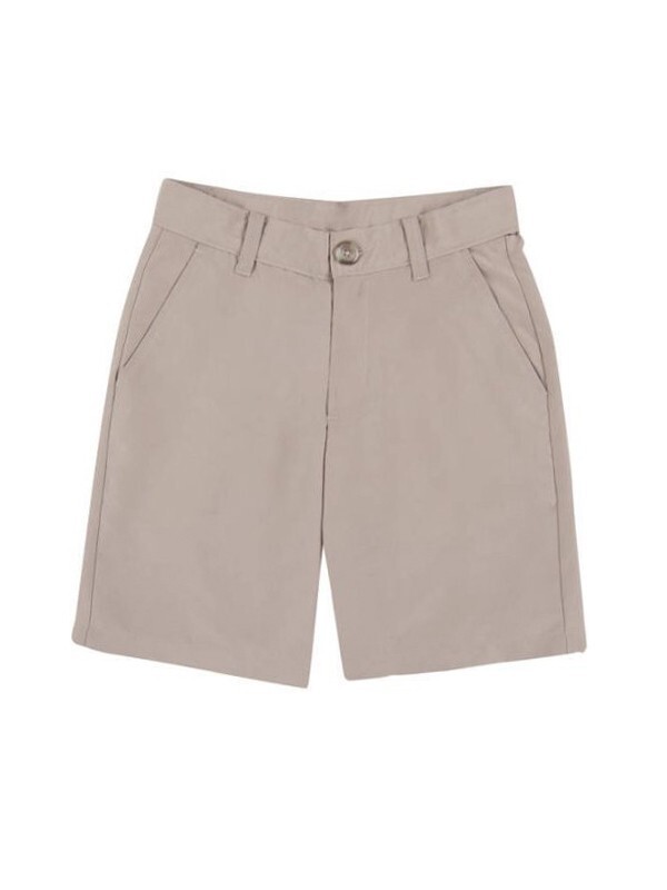 George Boys School Uniform Performance Shorts Size 10 Beige