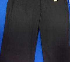 NEW DESIGNER FRENCH TOAST STRAIGHT SCHOOL UNIFORM BLACK PANTS SIZE 20 1/2 PLUS