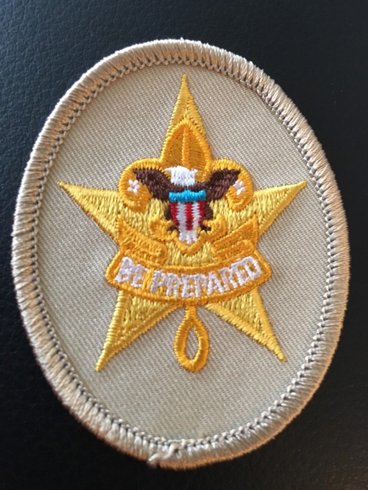 Star Rank Badge Emblem Patch BSA Since 1910 Backing