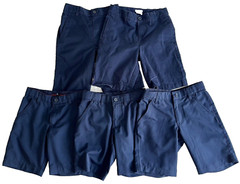 French Toast & Amazon Boys School Uniform Shorts Navy Blue Size 8 Lot of 5