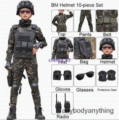 Children’s Spring Autumn Camouflage Suit Special Forces Tactic Training Uniform