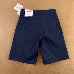 French Toast Boys Size 7 Navy Twill Flat Front School Uniform Shorts 2 Pack NWT