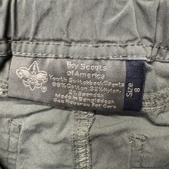 Boy Scouts Of America Cargo Pants Youth 8 Green Switchback Convertible Unhemmed
