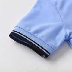 New Toddler Boys Summer Blue Short Sleeve Polo Shirt Size 1-2Y