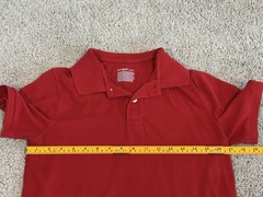 Cat & Jack Boys Polo Shirt Lot Size L (10/12) Red/Light Blue Back to School