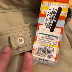 Cat & Jack Boy Quick Dry Uniform Shorts Khaki Size 18 NWT Adjustable Waist
