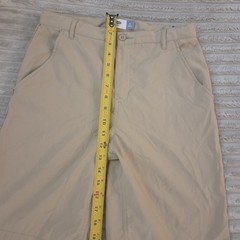 Old Navy Boys School Uniform Bermuda Shorts Beige Khaki Twill Zip Fly Size 16