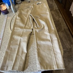 NWT Authentic Galaxy School Uniform Size 18 Boys Beige Pants