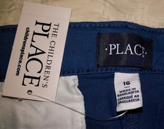 The Childrens Place Boys Navy Blue Pants 16 NWT