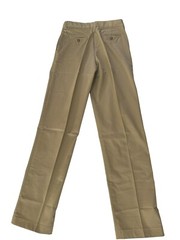 Lands End Boys Sz 20 15-16 YRS Khaki Chino Pants 33Wx32L” Iron Knee #3125