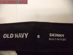 Old Navy Boys Black Jack Skinny Built-In Flex Uniform Pants, Size 6 151104200060