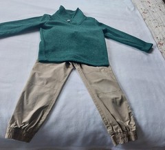 Jumping Beans Boy’s Sz 6 Long Sleeve Pullover w/Carters Sz 6 Cargo Pants