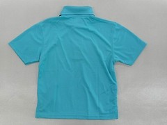 Boys R/K Turquoise S.S. Uniform/Casual Wicking Polo Shirt Sz XS – X Large