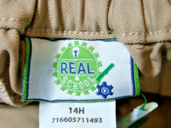 Real School Boys Husky Flat Front Pants School Uniform Approved Size 14H NWT