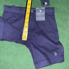 US Polo Assn Boys Uniform Shorts Size 5 Navy Blue