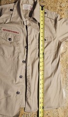 Vintage Boy Scouts Shirt Boys Uniform Youth Medium M Boys Long Sleeve