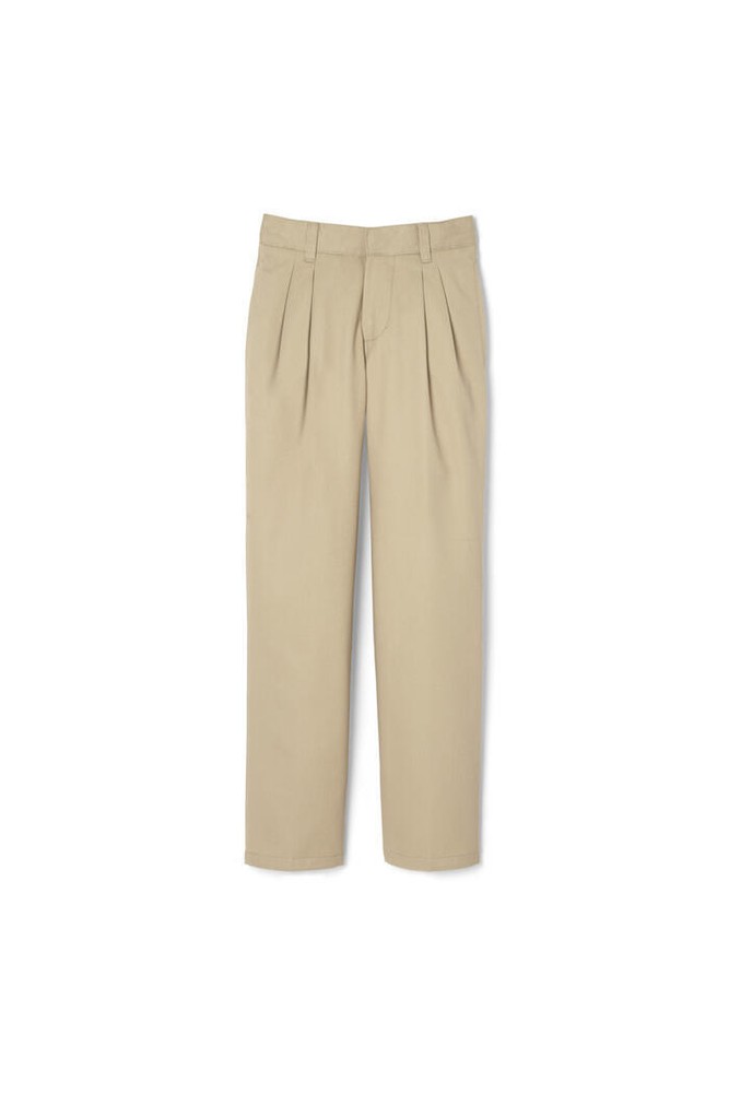 Elder, Boy’s Husky Pleated Pants, Khaki, Style# 1217H