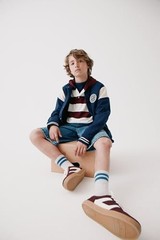 boys Bomber Varsity Jacket Large Tidal