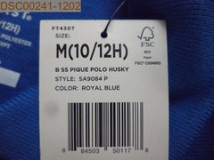 French Toast Boys Pique Polo Husky, Royal Blue, M(10/12H), SA9084P, 884503501178