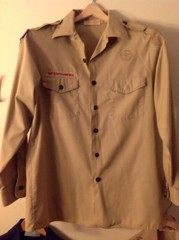Youth large Boy Scout shirt blue