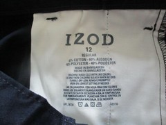 BNWT Izod Big boys formal/school uniform pleated shorts, Size 12, cotton blend
