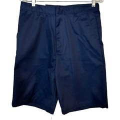 Authentic Galaxy School Uniform Shorts Boys 20 Navy Flat Front Adjustable Waist