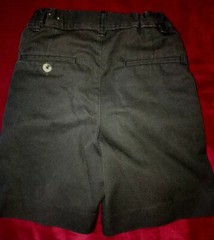 boys size 10 slim BLACK SCHOOL UNIFORM SHORTS SUNSHINE adjustable waist tabs