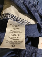 Wonder Nation Boys XL 14-16 Stretch School Uniform Pants Navy Blue Brand New