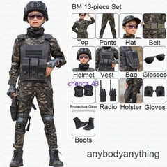 Children’s Spring Autumn Camouflage Suit Special Forces Tactic Training Uniform