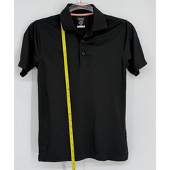 French Toast Boys Black Sport Polo Shirt Moisture Wicking Sz L 10/12NEW