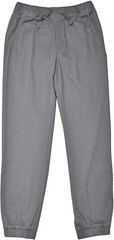 MENS UNISEX ATHLETIC-INSPIRED UNIFORM TWILL JOGGER PANTS PULL UP WITH DRAWSTRING
