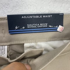 Nautica Uniform Khakis Formal Pants Boys Youth Size 16 Husky Basic New