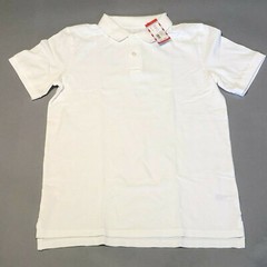 New Cat & Jack Boy’s Short Sleeve White School Uniform Polo Shirt Size XXL 18