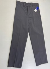 George Boys Cotton Blend Granite Gray Straight Fit School Uniform Pants 14