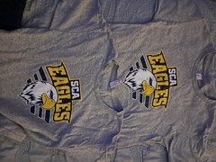 2 T-shirts and 1 piqué unisex 5/6T.School uniforms.Seacost Charter Academy.
