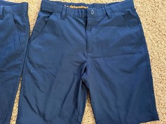 French Toast Boy Size 16 Navy Blue flat front Dress Shorts Uniform lot of 2