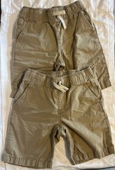Lot Of 4 Nautica & Place Boys School Uniform Khaki Shorts Size 8 Preppy
