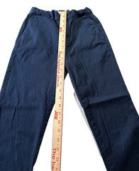 Crewcuts Boy’s Navy Blue School Uniform Chino Pants Size 12 Flat Front-EUC!