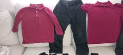 Boys school uniform shirts and pants size 6-7