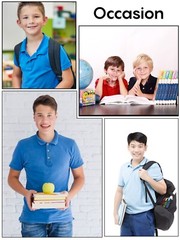 3-Pack Boys School Uniform Short Sleeve Pique Polo Shirts Summer Colors (XS-2XL)