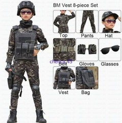 Children’s Spring Autumn Camouflage Suit Special Forces Tactic Training Uniform