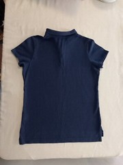 Land’s End Boy’s Uniform Navy Blue Short Sleeve Polo Size 14 GUC