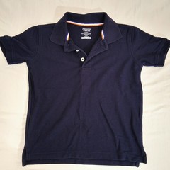 5 French Toast Uniform Unisex Polo Shirts Pique Performance Red Navy Sz S 6/7
