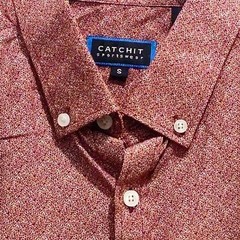 CatchIt Sportswear Short Sleeve Button Casual Shirt – Small – Youth